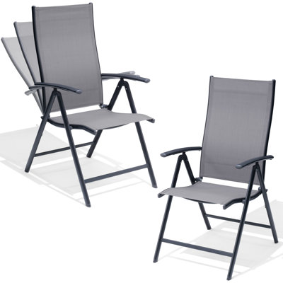 Outdoor Dining Armchair with Adjustable Backrest