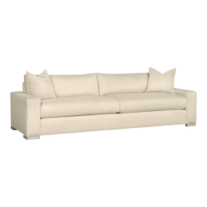 Paxton 109" Two Seat Extended Sofa, Kimoni Natural, Film Noir