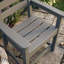 Fauteuils de patio en PEHD avec siège et dossier à lattes, capacité de 360 lb (ensemble de 2)-9915632