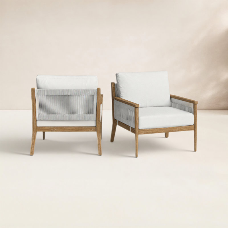 Chaise de patio avec coussins Rydell