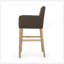Upholstered 30.5 Inch Counter Stools - Brown/Weathered Natural-1641196315-1641196313
