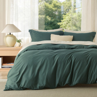 Bedsure Ivory Duvet Cover Twin Size - Soft Double Brushed Bedding Set for Kids & Adults（Set of 3）