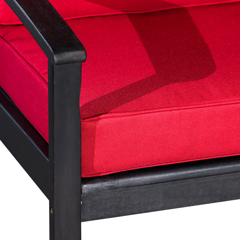 Chaise en eucalyptus à assise profonde, finition espresso, Bourgogne, Espresso