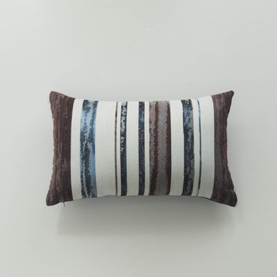 Housse de coussin multi-rayures