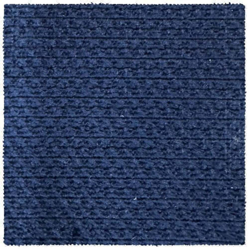 Housse de futon - texture chenille Samantha, Mélange de polyester indigo, Double