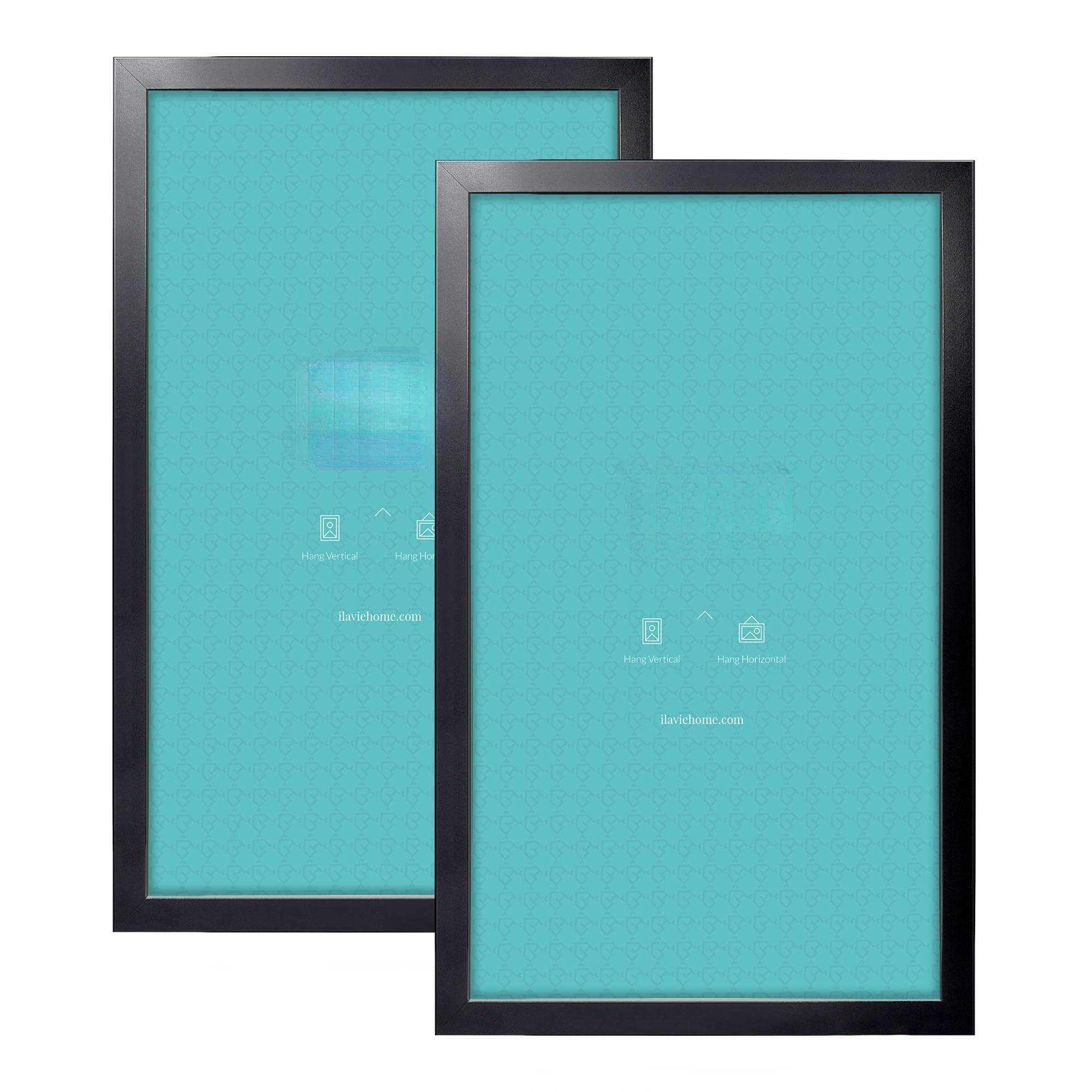 Hokku Designs 14 X 24 Poster Frame 2 Packs Black, Display Pictures