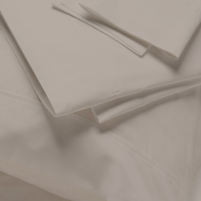 Kal 100% Cotton Sheet Set, Queen, Taupe