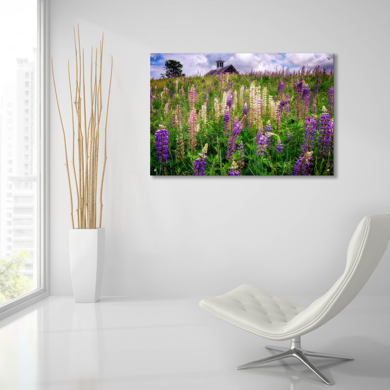 «Spring Blooms In Maine» par Rick Berk, art mural en verre acrylique, H 24 po x l 36 po x P 0,2 po