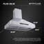  PROLINE 36-Inch Professional Wall Hood, Hood Range Hood, Commercial Quality, Ducted, 900 CFM, Stainless Steel, LED Lights, LCD Touch Control, ULTRA-QUIET Blower Motor, 4 Speed