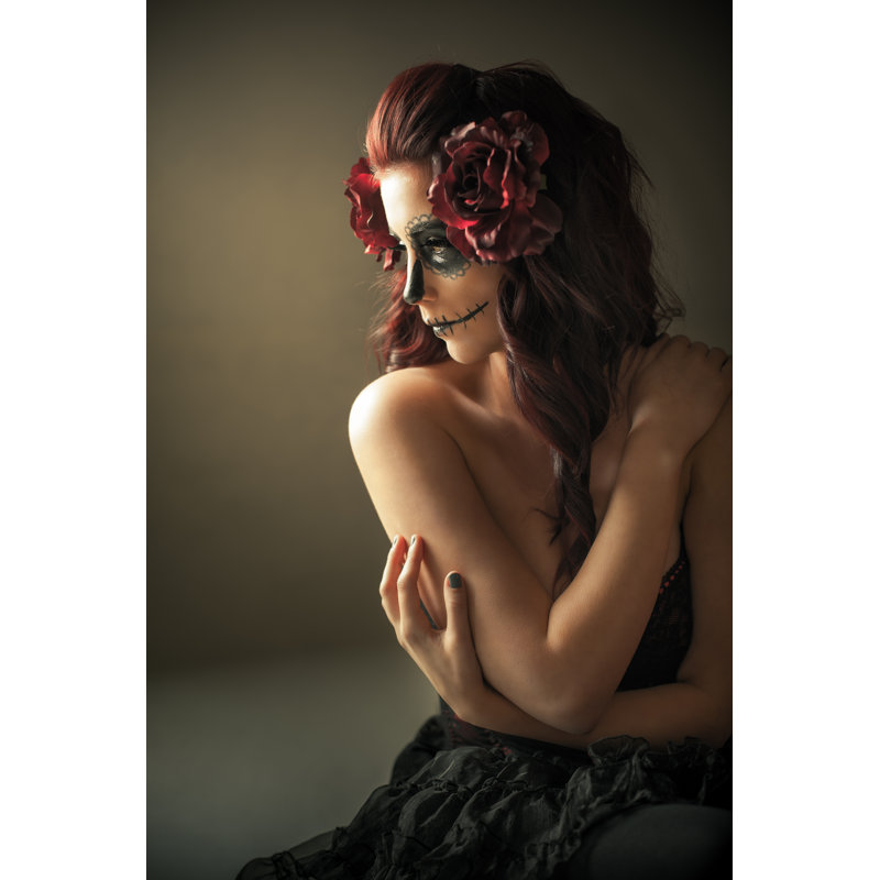Sugar Skull by Jandrielombard - Wrapped Canvas Print, 30cm H x 20cm W