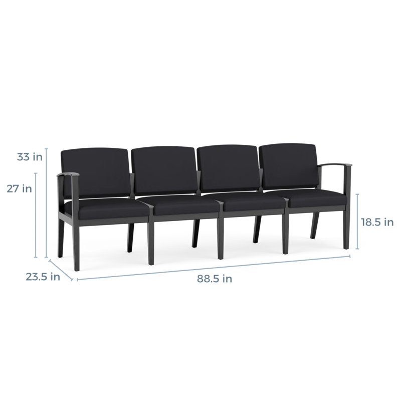 Table de bout en bois Amherst, Noir, Noir Patriot Plus