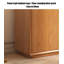 Buffet scandinave en bois de pin massif avec rangement ouvert-85647769