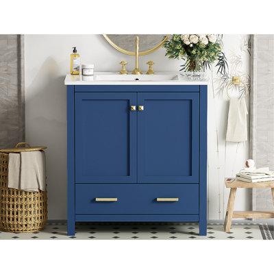 Meuble-lavabo élégant avec rangement fonctionnel et caractéristiques haut de gamme