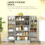 Rangement réglable à 5 niveaux, garde-manger, pour la cuisine, tablettes de porte, portes doubles-1627113411