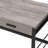 Light Weathered Oak & Black Finish Writing Desk W/Usb