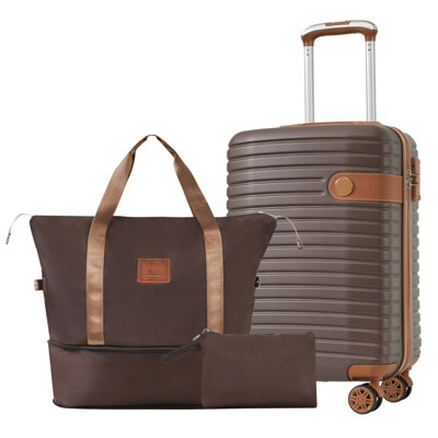 Luggage Sets 3 Piece Carry On Luggage 22X14x9 Airline Approved, Lightweight Hardshell ABS Suitcases With Wheels, 20 Inch