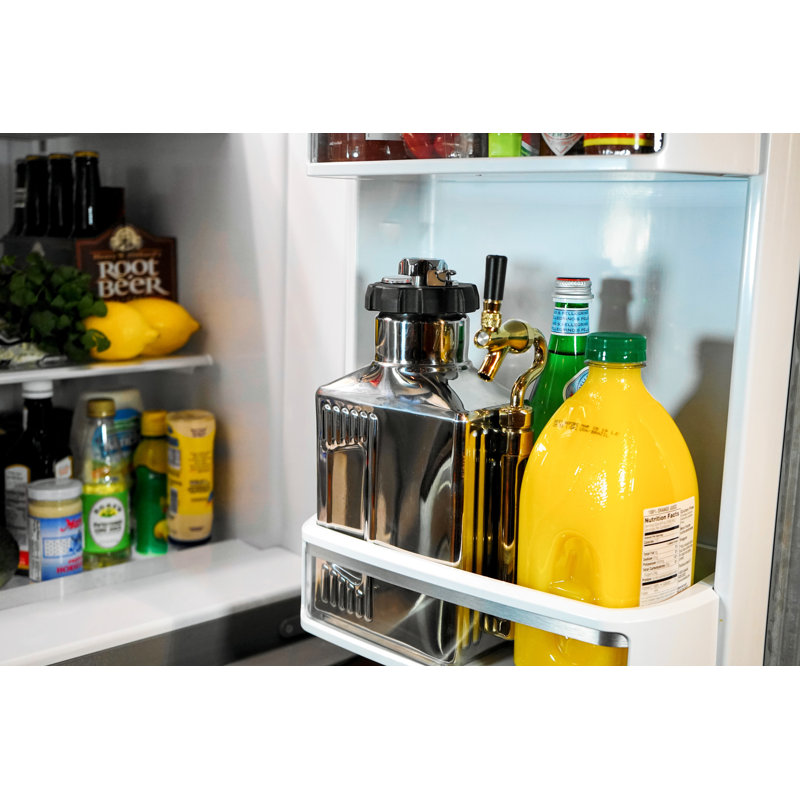 64oz. Stainless Steel Growler, Brush