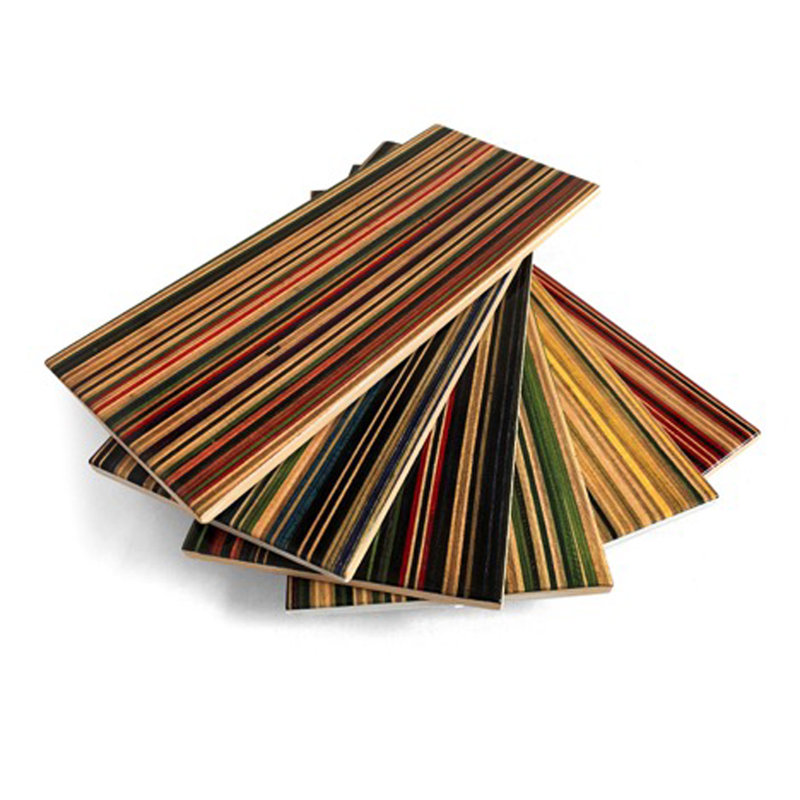 rePly 4" x 10" Ceramic Patterned Tile, Rainbow
