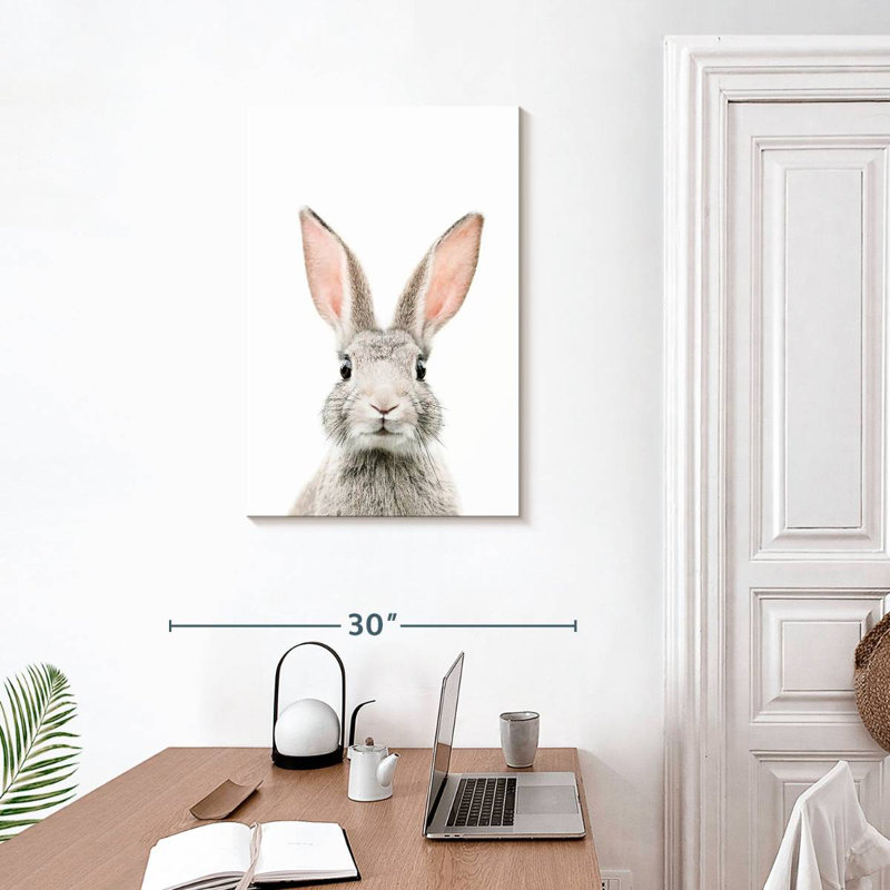Visage de lapin Brampt, H 30 po x l 20 po