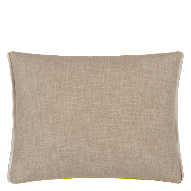 Cartouche Decorative Pillow, Linen