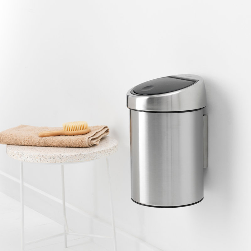 Brabantia 3 Litre Touch Bin, Matt Steel