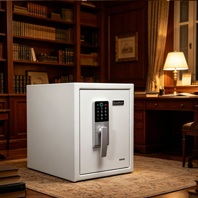 18.15"White anti-theft safe for home office
