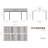 Samara Enclosure Kit for 12x20 ft Carport- Dark Grey