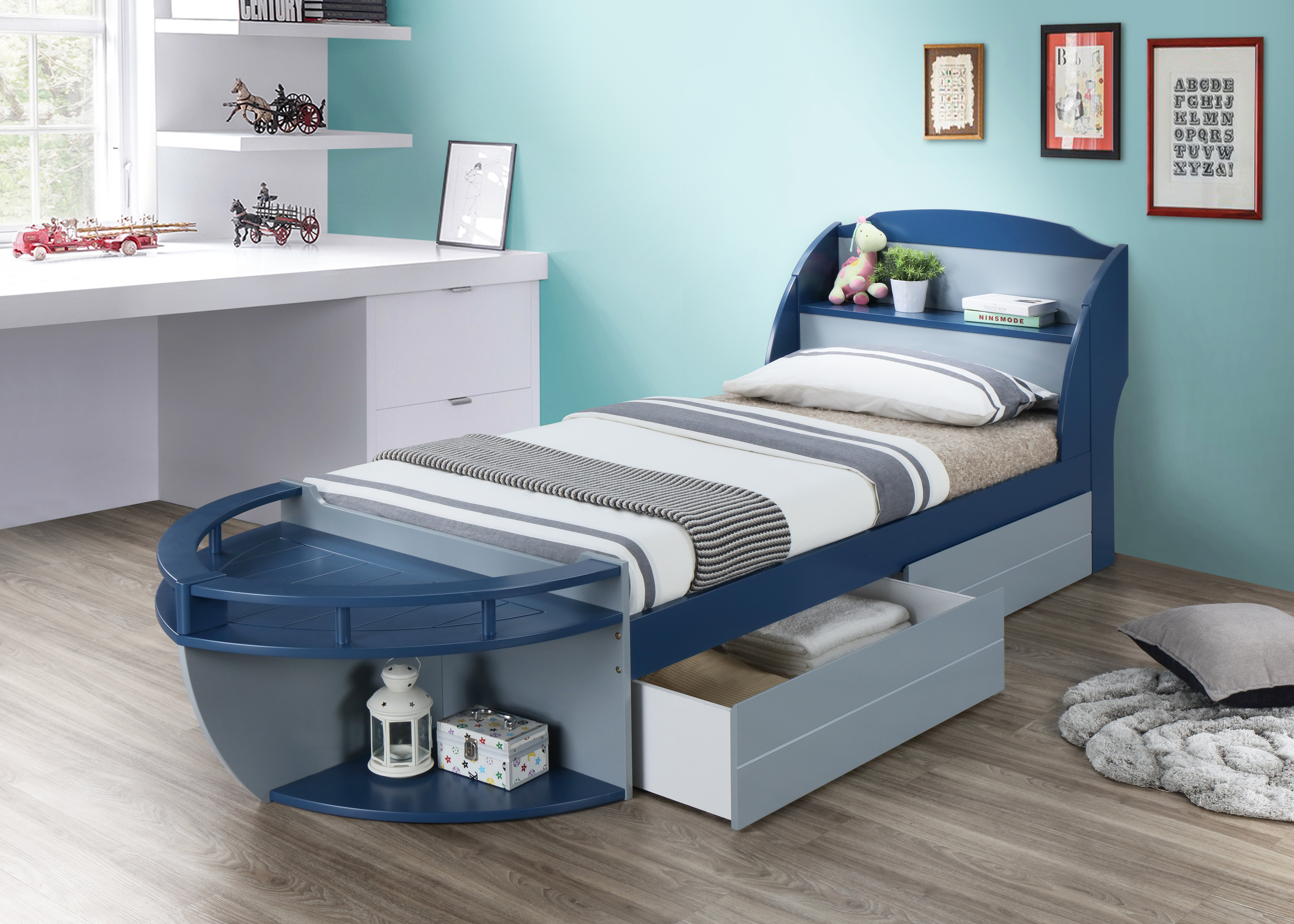 Kids twin outlet bed