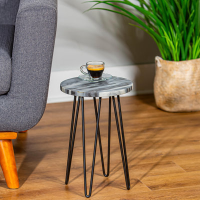 Granite Plant Stand with Metal Legs