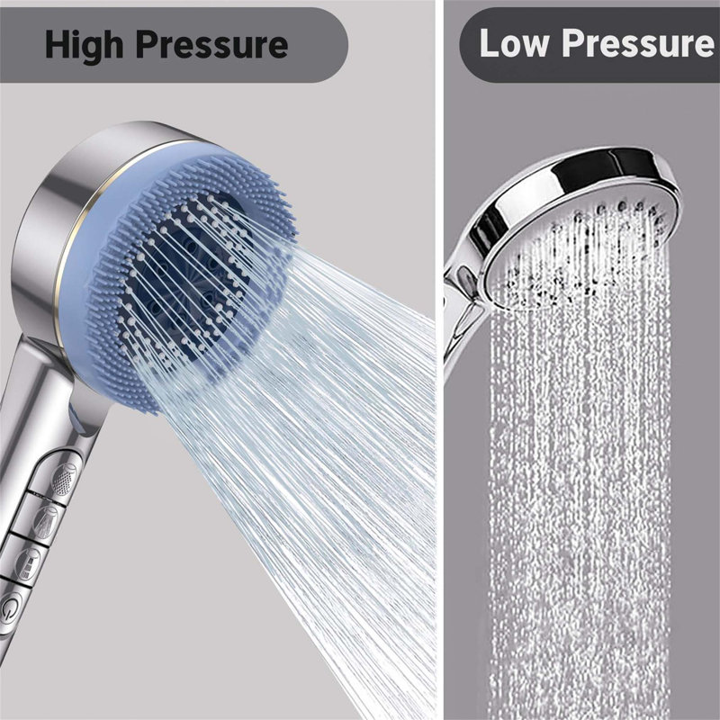 Rain Handheld Shower Head, Silver