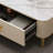 Light luxury square rock table-104505589