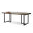 Brown Rectangular Solid with Carbon Steel Dining Table For Dining Room/Kitchen-1066304601