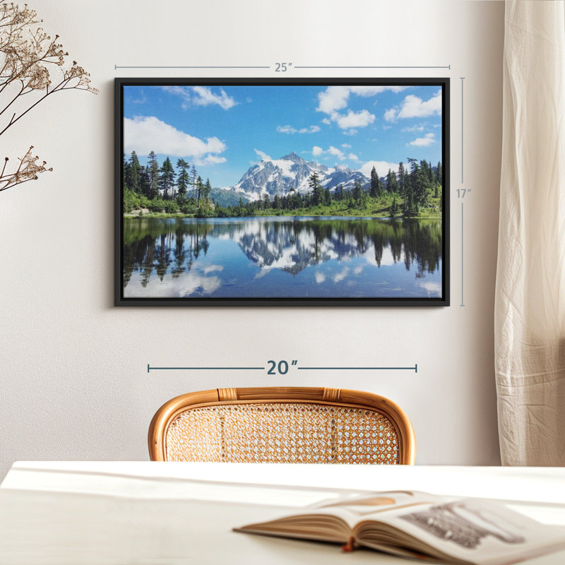 Impression sur toile Shuksan Lake Reflection, H 17 po x l 25 po