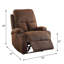 Fauteuil inclinable en microfibre polie