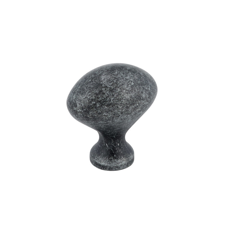 Expression Oval Knob, Natural Iron