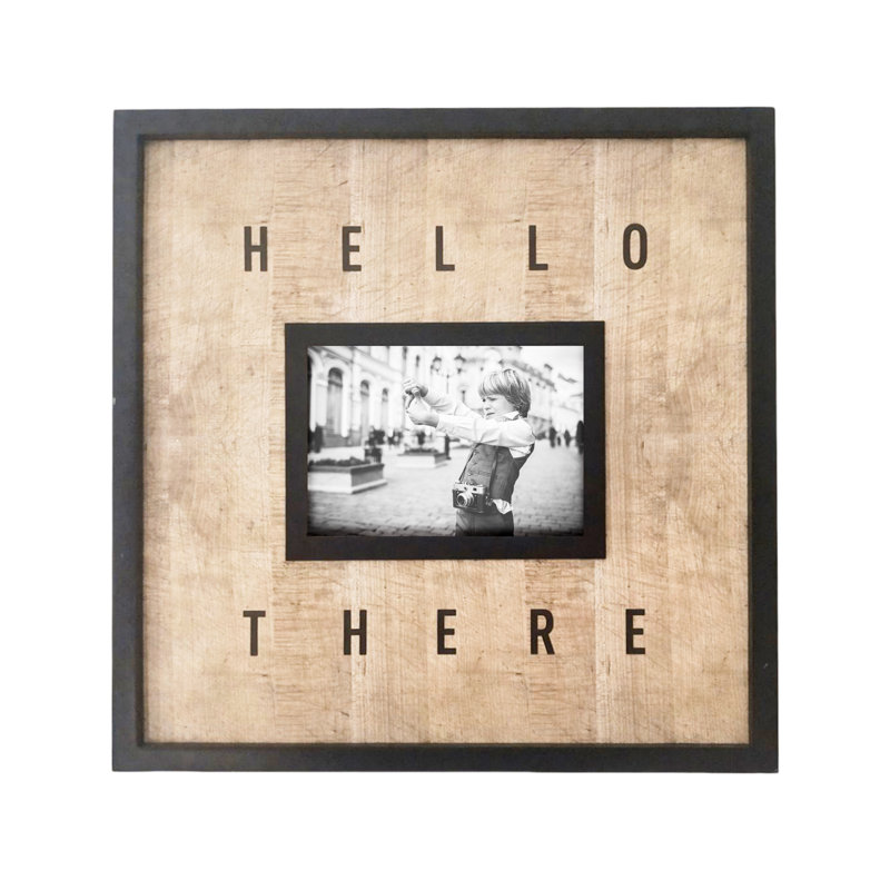 Cadre photo en bois brun 15,75 po