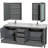 Sheffield 80" Freestanding Double Bathroom Vanity with Marble Top with Medicine Cabinets-2068047605-2068047604