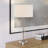Harlow 29" Tall Table Lamp with Fabric Shade in Clear Glass/Brass/White-1444276982-1444260259