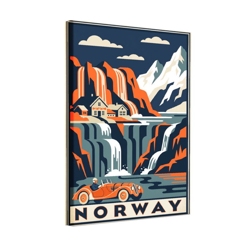«Scenic & Cityscapes», Norvège, H 24 po x l 36 po, Toile tendue sur cadre, Ne s’applique pas