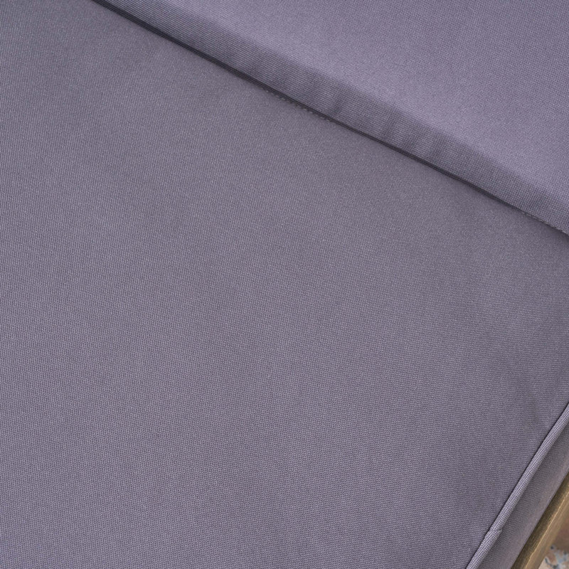 Chaise longue d'extérieur, Gris
