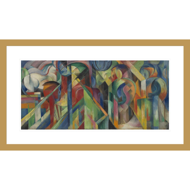Stables (Stallungen) par Franz Marc - Estampe numérique, H 20,88 po x l 29,5 po