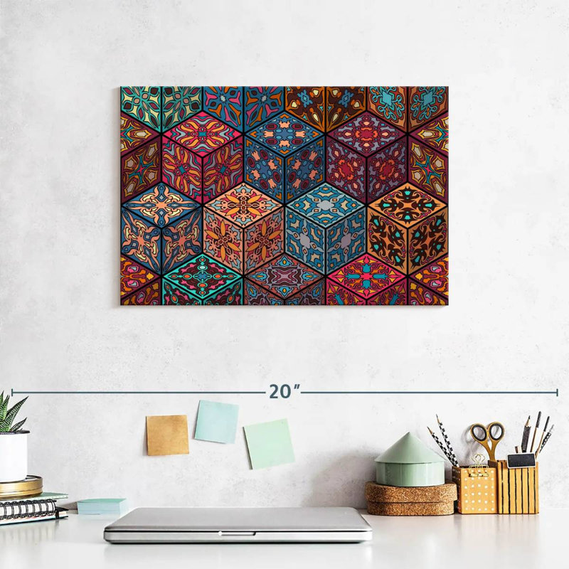 Cubes de mandala Kerner, H 8 po x l 12 po
