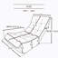 Chaise longue rembourrée Breunna