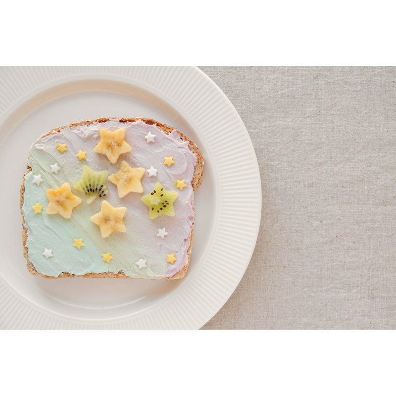 Creamcheese Toast Breakfast - Wrapped Canvas Print, 30cm H x 46cm W x 3.8 cm D