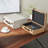 Cole And Grey Wooden Vintage Studded Woven Storage Trunk With Bronze Latches And Brown Handles