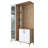 Modern Hall Stand, Walnut & White, 47.2 x 78.2 x 14.8 inches | 100% Melamine Coated E1 Quality Chipboard, Thickness: 0.7 inches | Stylish Storage Solution for Entryway, Durable & Elegant Design