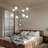 8-Light Modern Sputnik Sphere Chandelier
