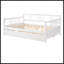 Lit de jour double en bois avec lit gigogne simple