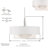 4 - Light Dimmable Drum Chandelier
