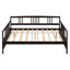 Structure moderne pour lit de jour pleine grandeur, canapé-lit peu encombrant pour chambre d'amis et chambre à coucher